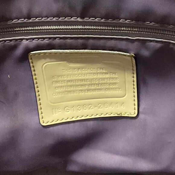 MONOGRAM CANVAS VINTAGE COACH BAG - Picture 2 of 3